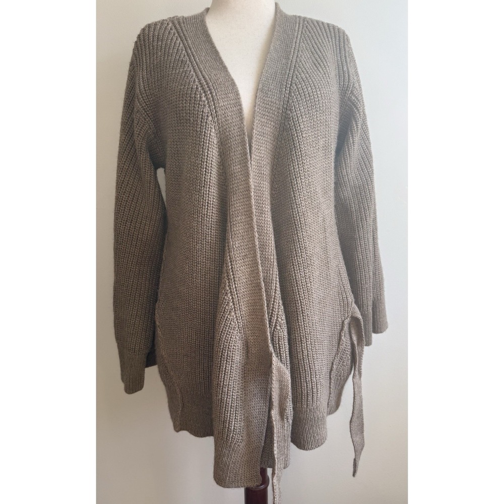 Free People WTF Cardigan‎ Sweater Womens XS Obi Cardi Driftwood Wrap Oversized